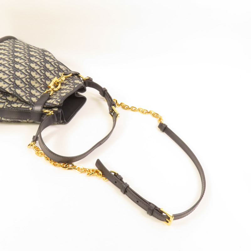 Dior 帆布C'est Dior Bag金扣手挽肩背兩用袋-5