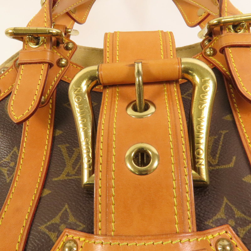 LOUIS VUITTON Monogram Theda GM金扣手挽袋-6