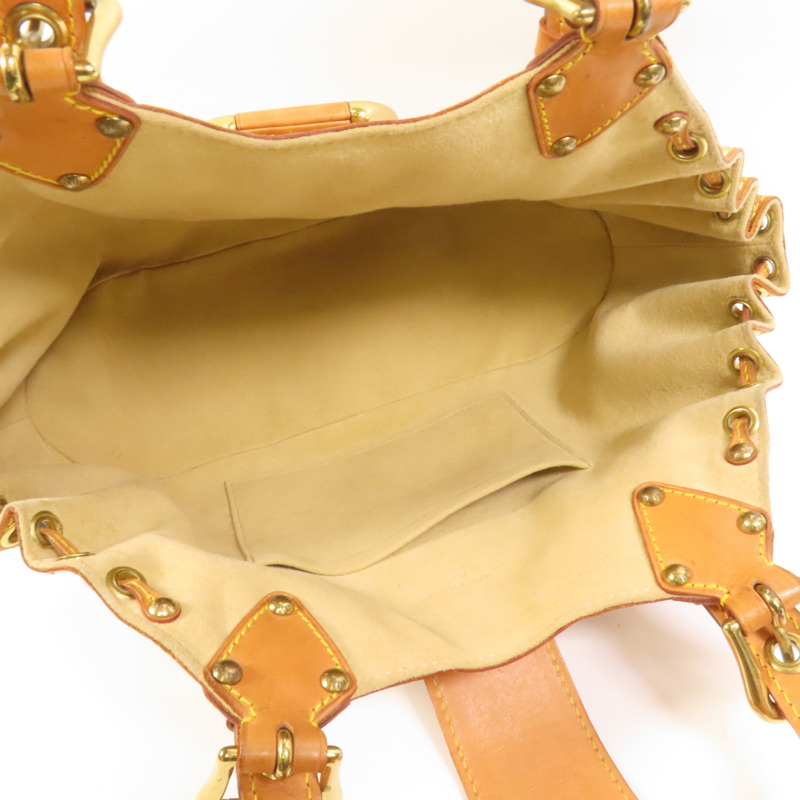 LOUIS VUITTON Monogram Theda GM金扣手挽袋-7