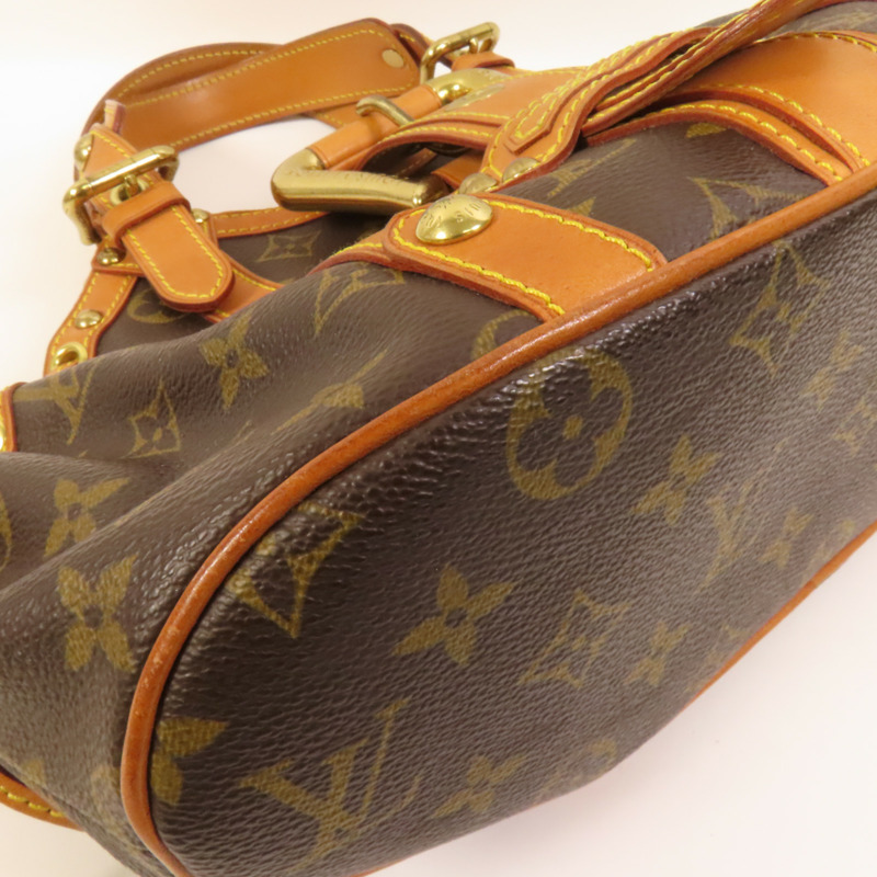 LOUIS VUITTON Monogram Theda GM金扣手挽袋-11