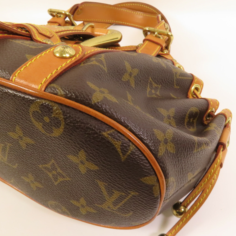 LOUIS VUITTON Monogram Theda GM金扣手挽袋-13