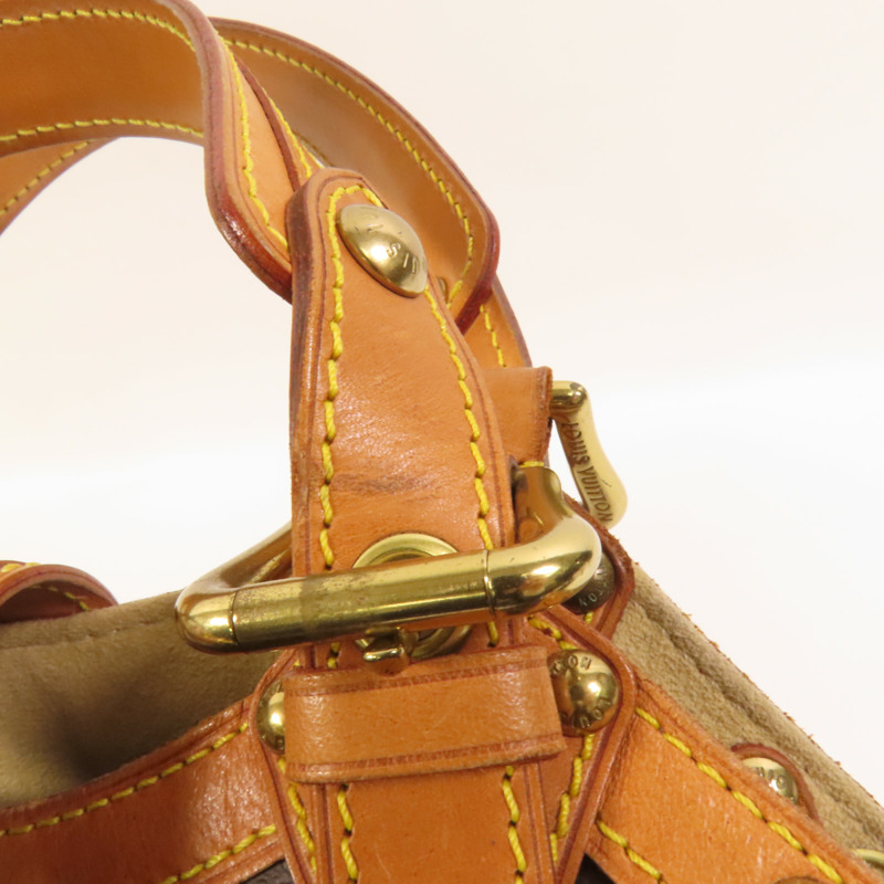 LOUIS VUITTON Monogram Theda GM金扣手挽袋-15