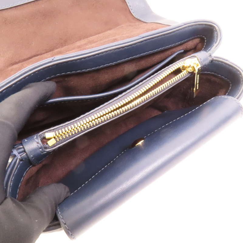 Michael Kors 牛皮皮革Chain Shoulder金扣肩背袋-7