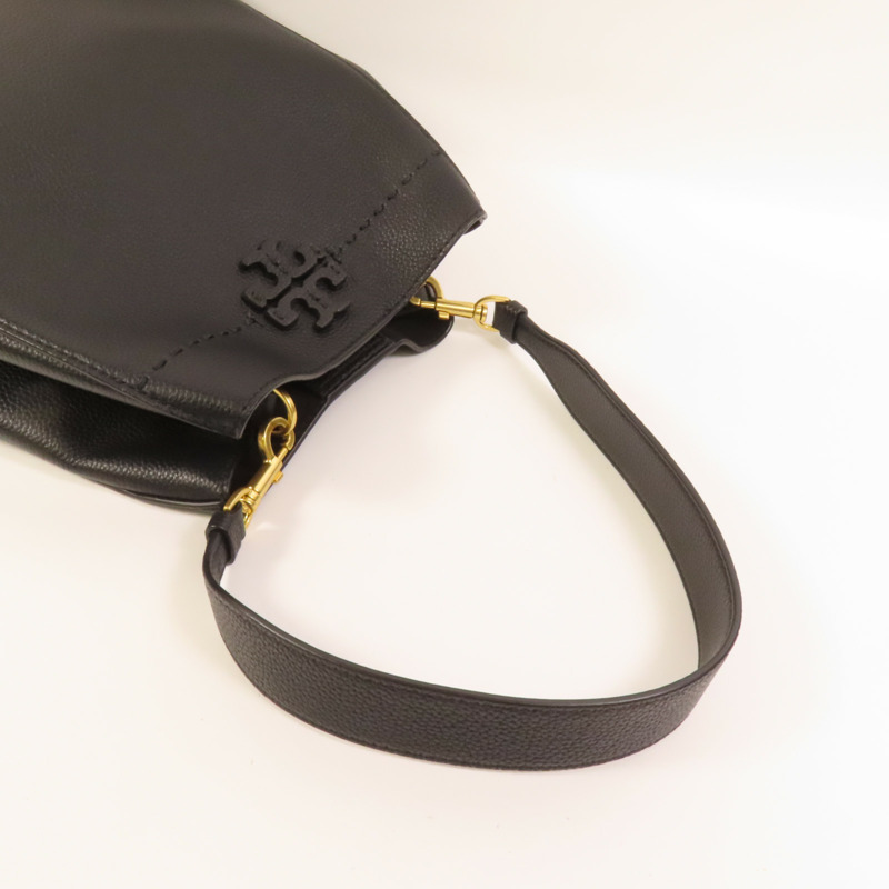 Tory Burch 牛皮皮革Bucket Bag金扣肩背袋-4