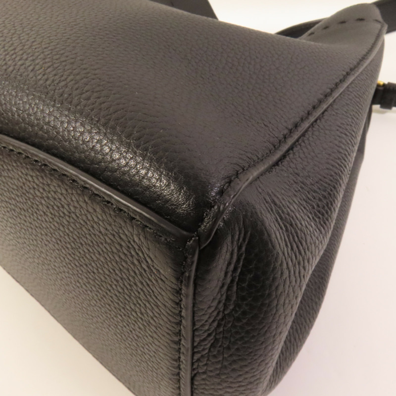 Tory Burch 牛皮皮革Bucket Bag金扣肩背袋-11