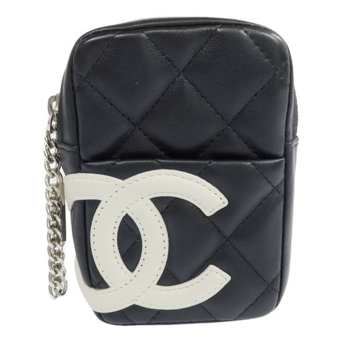 CHANEL 牛皮皮革Cambon Belt Pouch銀扣錢包