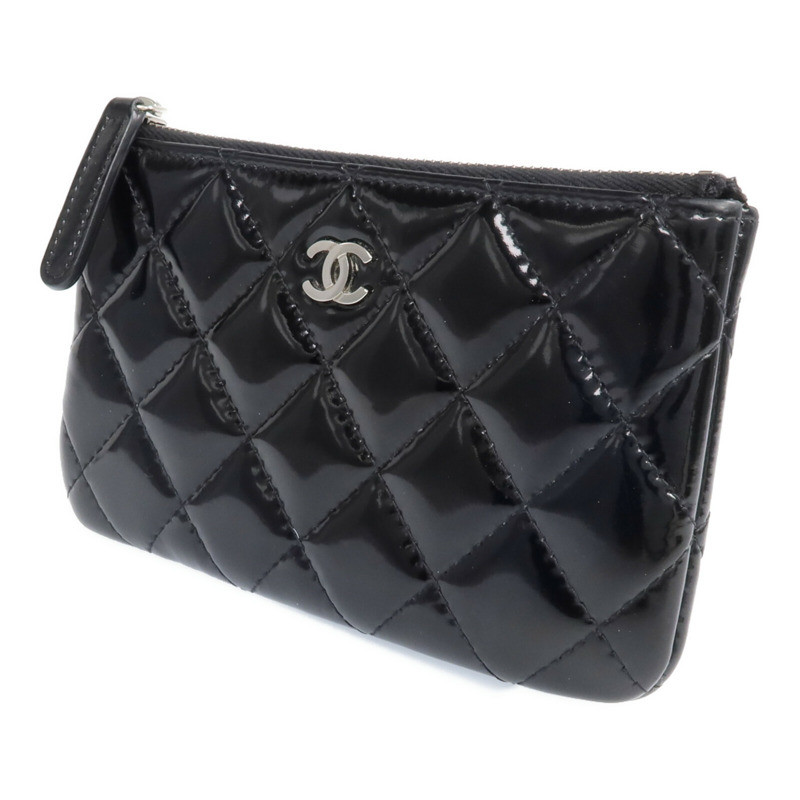 CHANEL 漆皮皮革Wallet銀扣長錢包-2