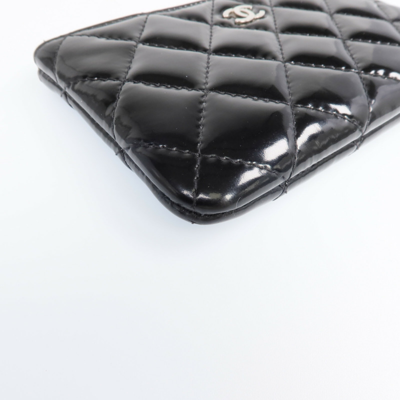 CHANEL 漆皮皮革Wallet銀扣長錢包-7