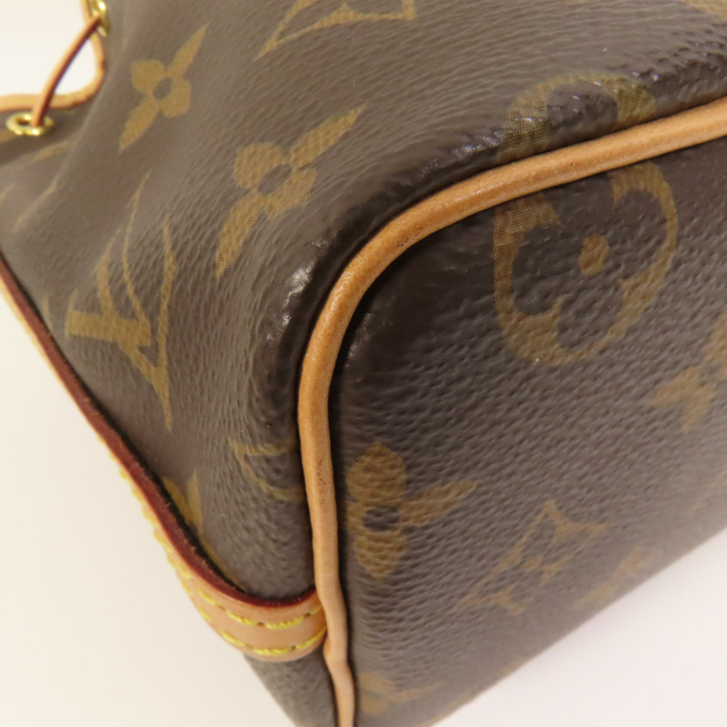 LOUIS VUITTON Monogram Nano Noe金扣肩背袋-9