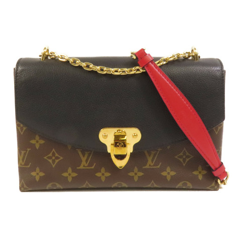 LOUIS VUITTON Monogram Saint Placide金扣肩背袋棕色/色