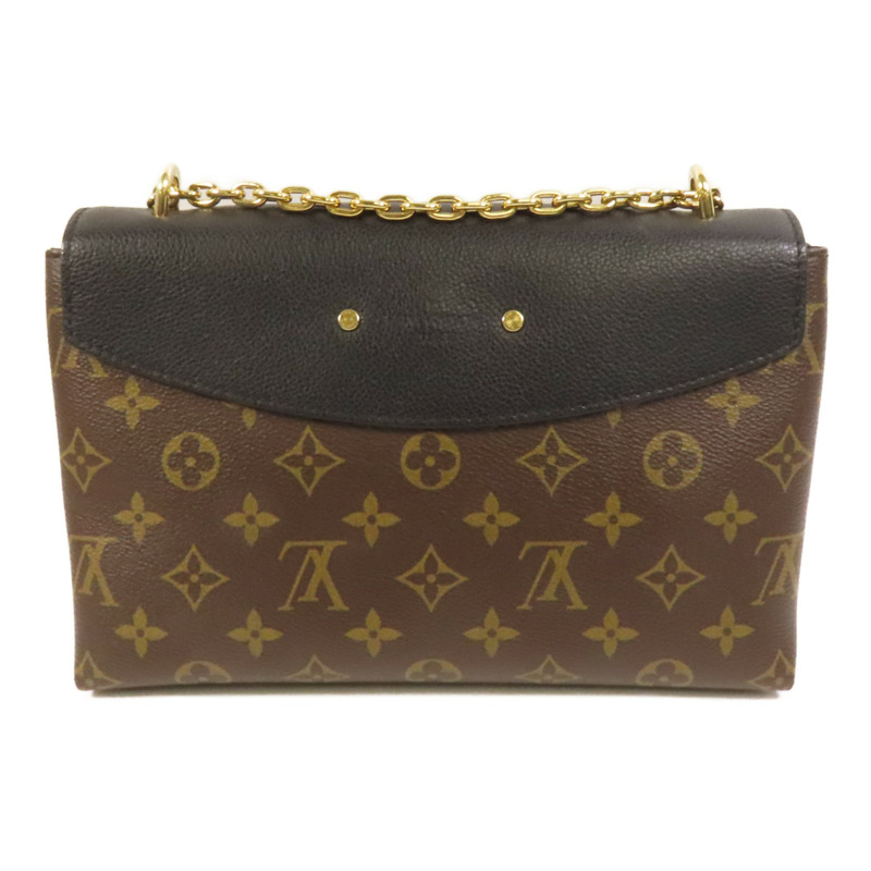 LOUIS VUITTON Monogram Saint Placide金扣肩背袋棕色/色-1