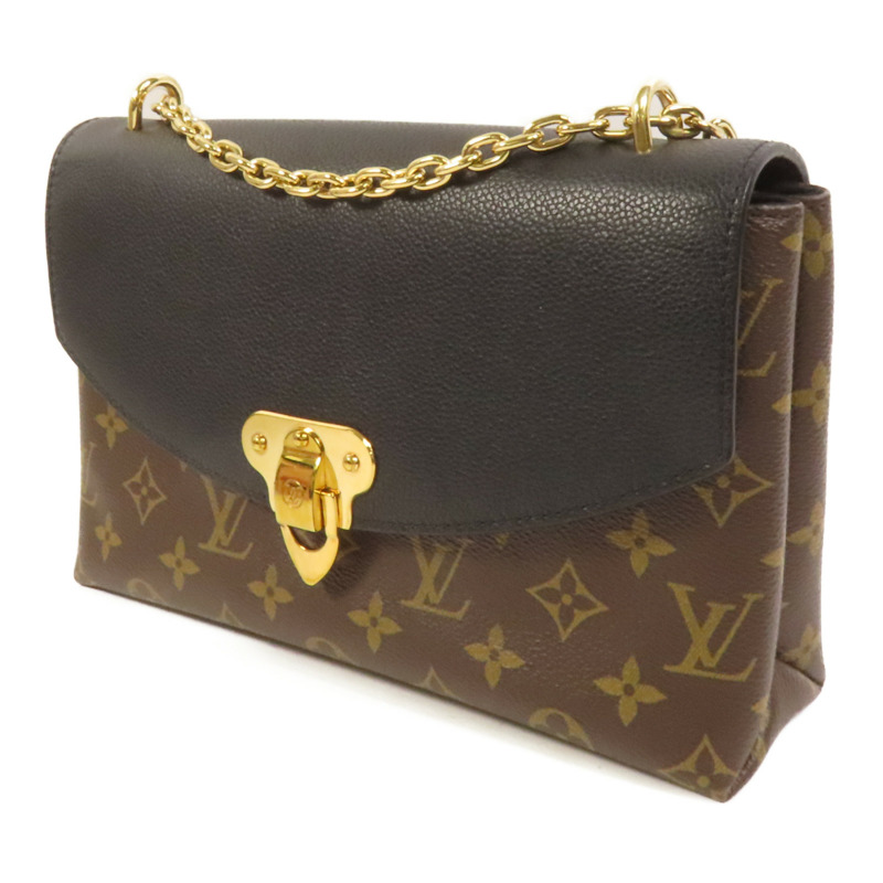 LOUIS VUITTON Monogram Saint Placide金扣肩背袋棕色/色-2
