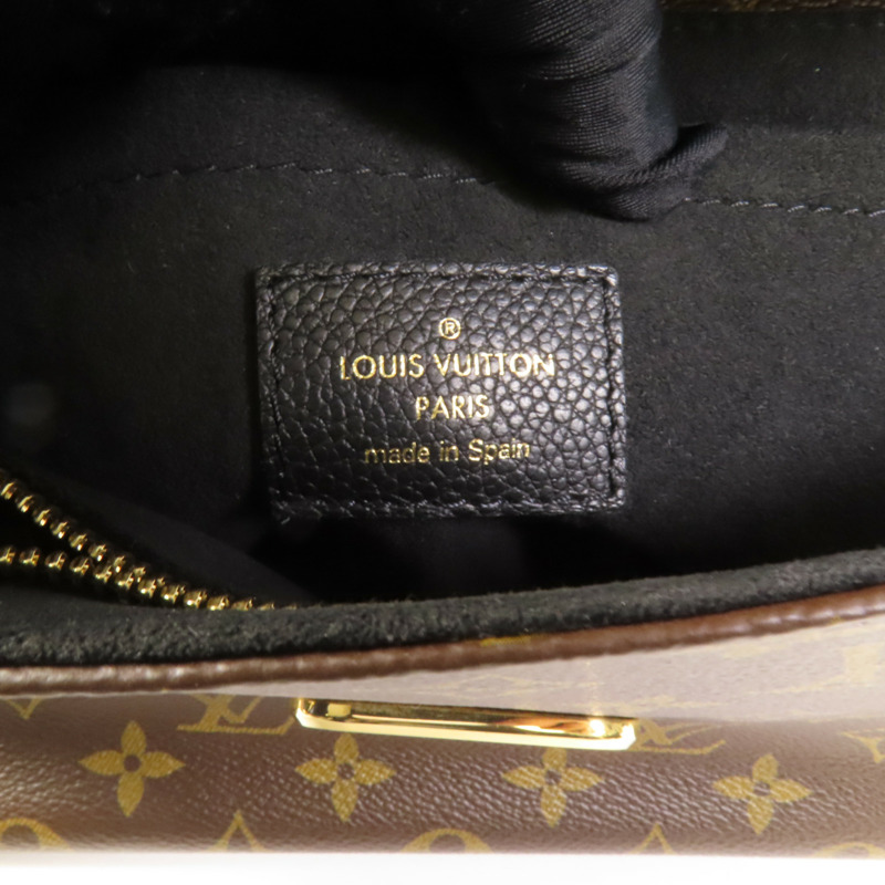 LOUIS VUITTON Monogram Saint Placide金扣肩背袋棕色/色-9