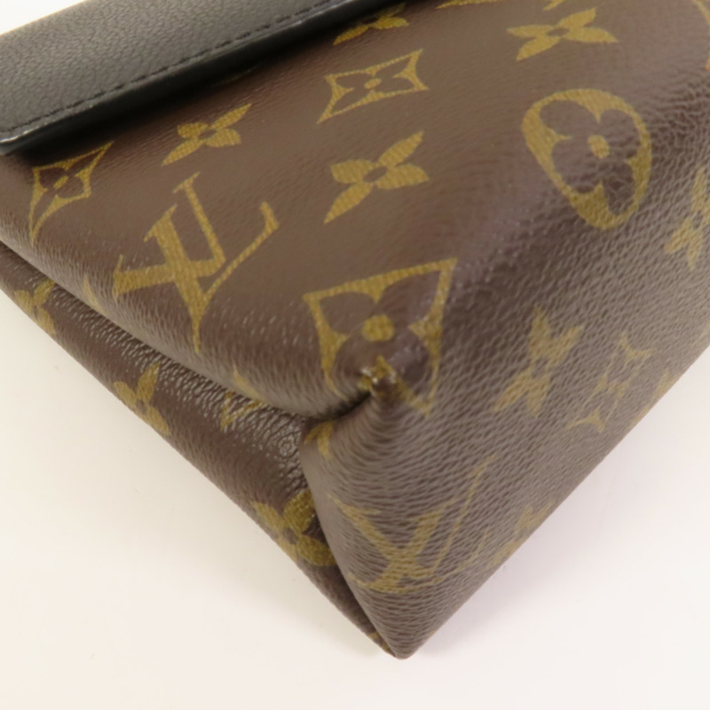 LOUIS VUITTON Monogram Saint Placide金扣肩背袋棕色/色-11