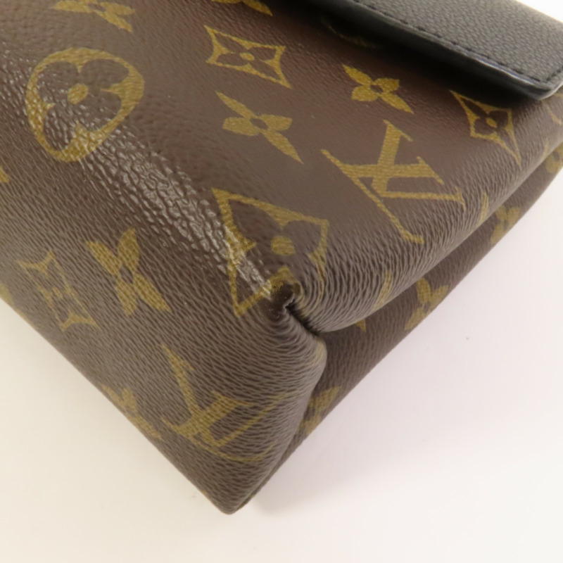 LOUIS VUITTON Monogram Saint Placide金扣肩背袋棕色/色-13
