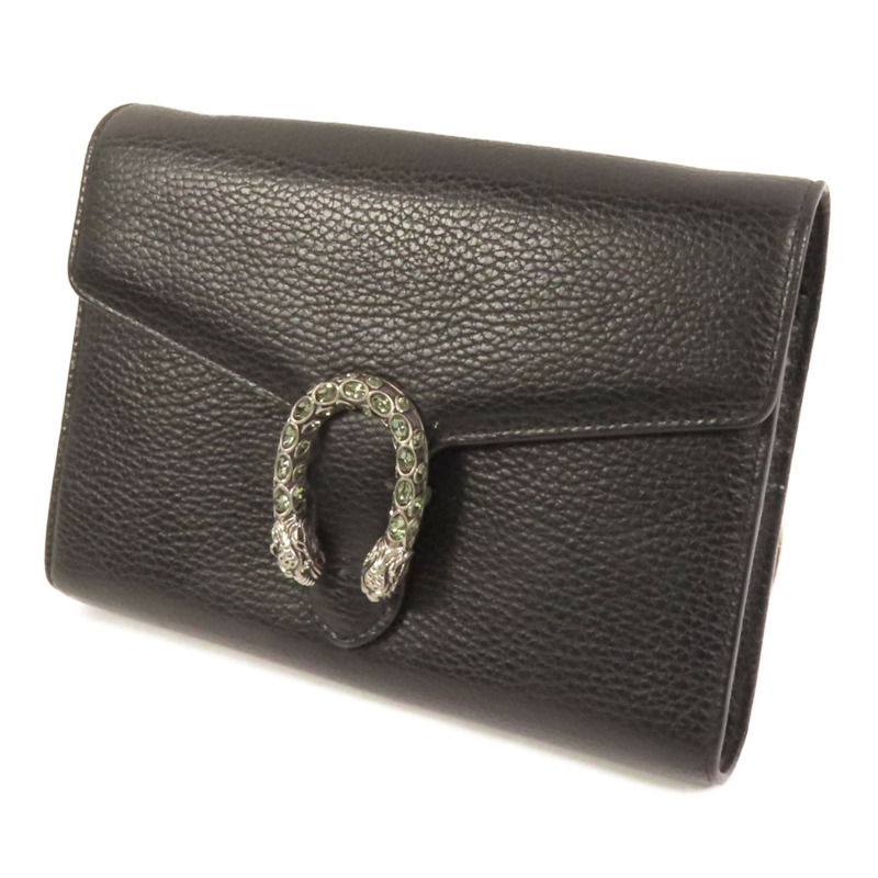 GUCCI 牛皮皮革Dionysus銀扣鏈帶肩背袋-2