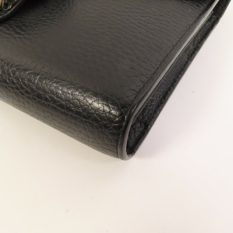 GUCCI 牛皮皮革Dionysus銀扣鏈帶肩背袋-11