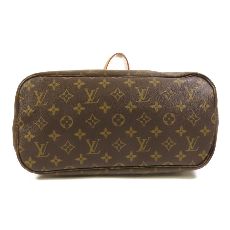 LOUIS VUITTON Monogram Neverfull MM金扣肩背袋手挽袋-3