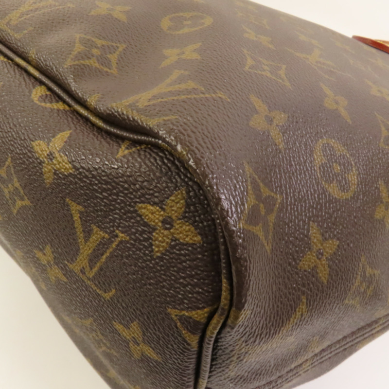 LOUIS VUITTON Monogram Neverfull MM金扣肩背袋手挽袋-11