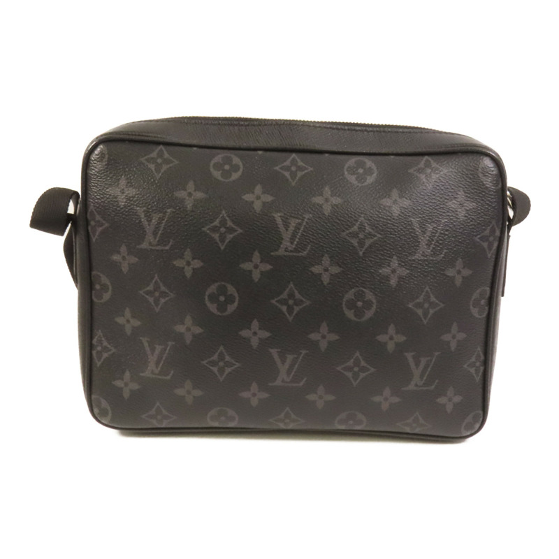 LOUIS VUITTON Monogram Eclipse Messenger PM Voyager銀扣肩背袋-1