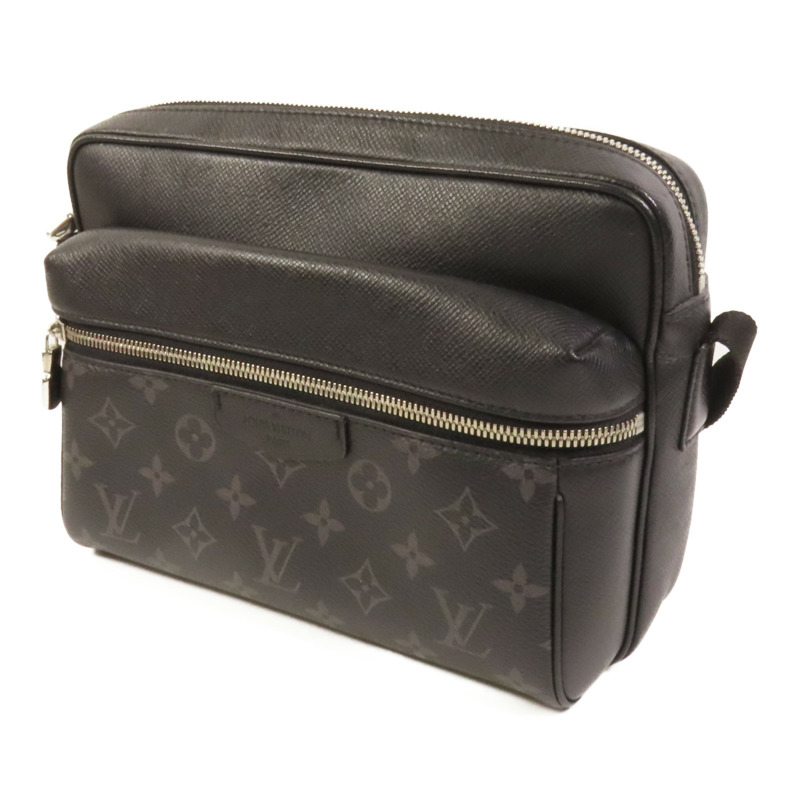 LOUIS VUITTON Monogram Eclipse Messenger PM Voyager銀扣肩背袋-2