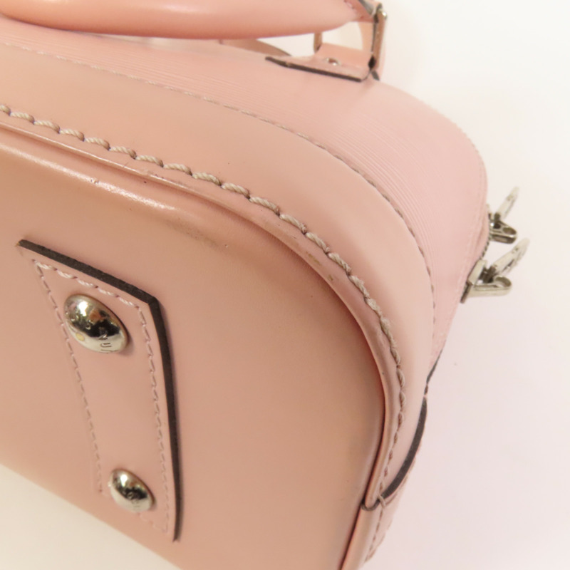 LOUIS VUITTON Epi Alma BB銀扣手挽肩背兩用袋-15