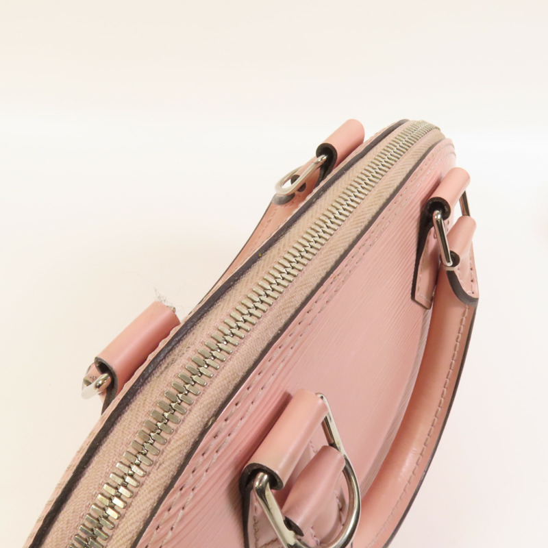 LOUIS VUITTON Epi Alma BB銀扣手挽肩背兩用袋-17