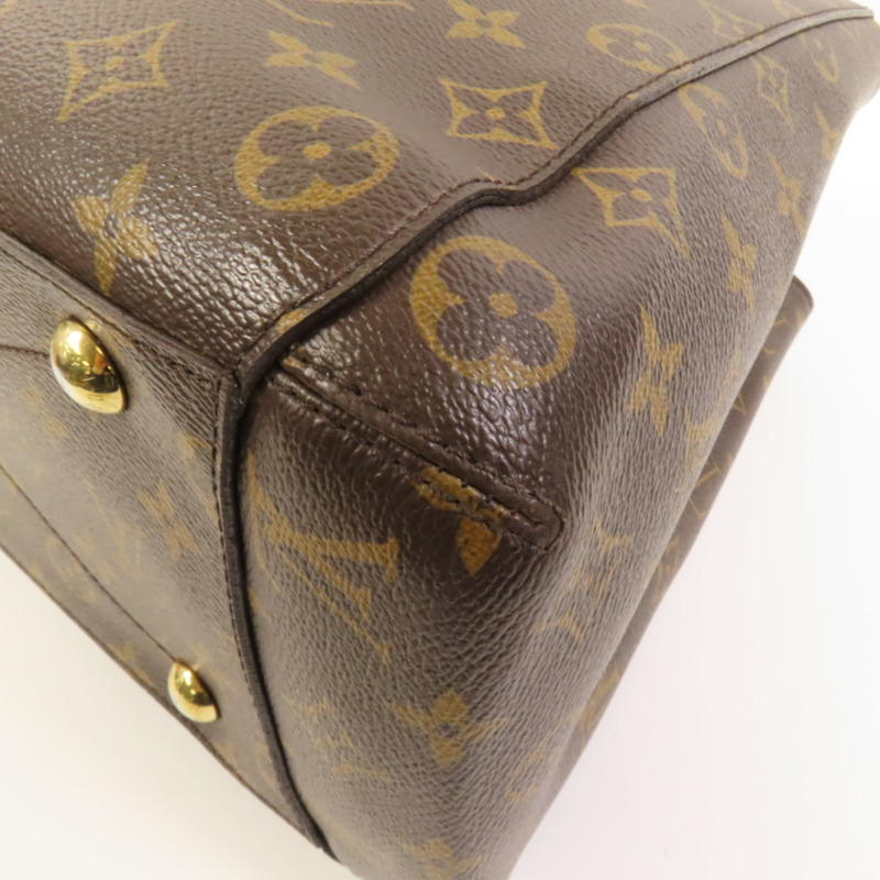 LOUIS VUITTON Monogram Montaigne MM金扣手挽肩背兩用袋-12