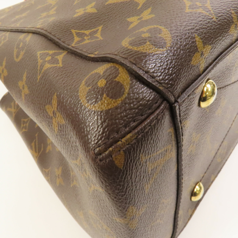 LOUIS VUITTON Monogram Montaigne MM金扣手挽肩背兩用袋-13
