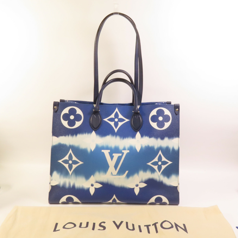 LOUIS VUITTON Monogram Escale On The Go銀扣手挽肩背兩用袋-7