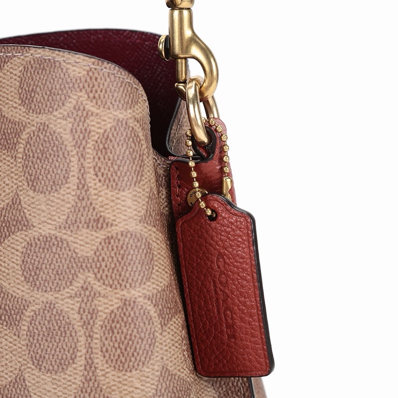 Coach 女士 Willow 標誌性帆布單肩包均碼碼31.5 X 11.5 X 23 CM-5