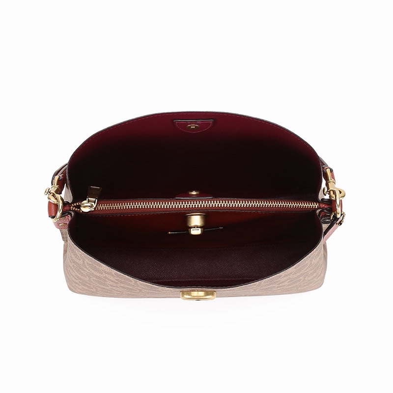 Coach 女士 Willow 標誌性帆布單肩包均碼碼31.5 X 11.5 X 23 CM-6