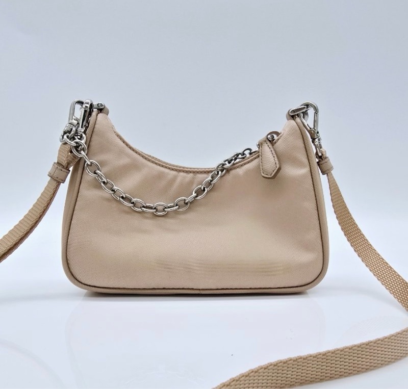 PRADA Hobo Mini 三合一| 可拆鏈條＋肩帶|尼龍包超輕 |盒子＋保卡-2