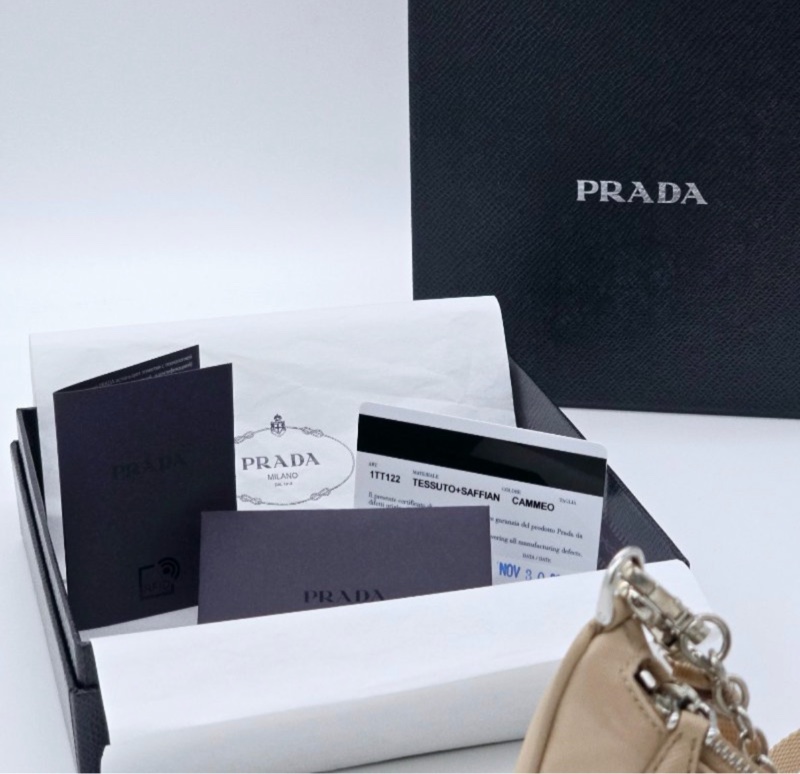 PRADA Hobo Mini 三合一| 可拆鏈條＋肩帶|尼龍包超輕 |盒子＋保卡-6