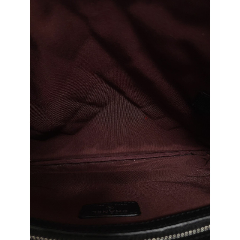 【包稅】CHANEL 黑色銀色經典新款中型手拿包-3