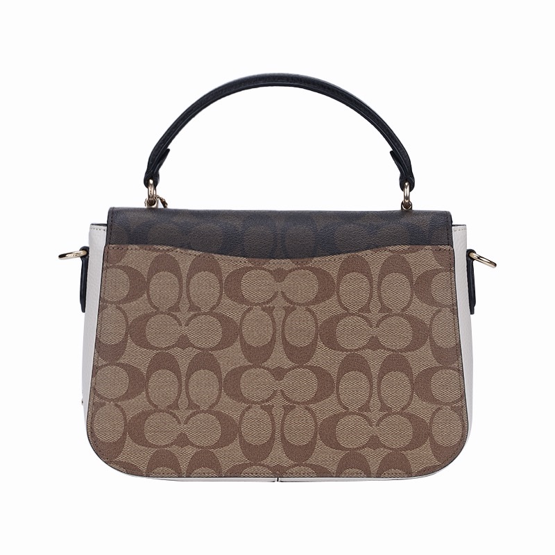 Coach 女士 Marlie系列logo提花手提包均碼碼24cm*7cm*18cm-5
