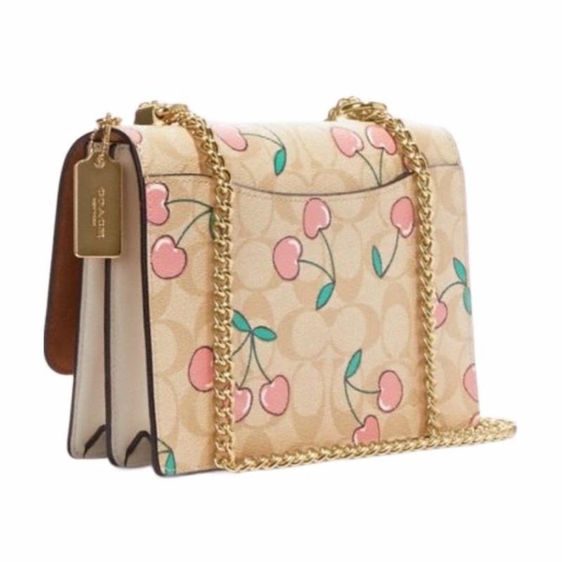 Coach 女士 KLARE 心形櫻桃印花斜挎包均碼碼22cm*7cm*15.8cm-1