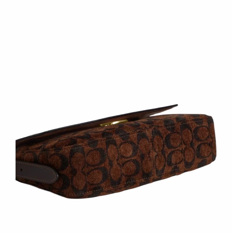 Coach 女士 Etta 翻盖单肩包均码码25cm*6.35cm*13cm-4