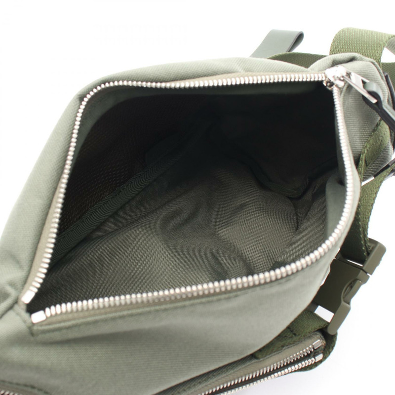 LOEWE Anton Thring Anagram 腰臀吊帶 AG B664M44X01 帆布皮革卡其色-2