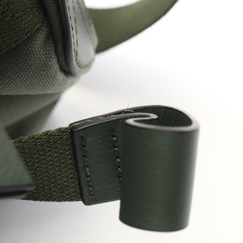 LOEWE Anton Thring Anagram 腰臀吊帶 AG B664M44X01 帆布皮革卡其色-6