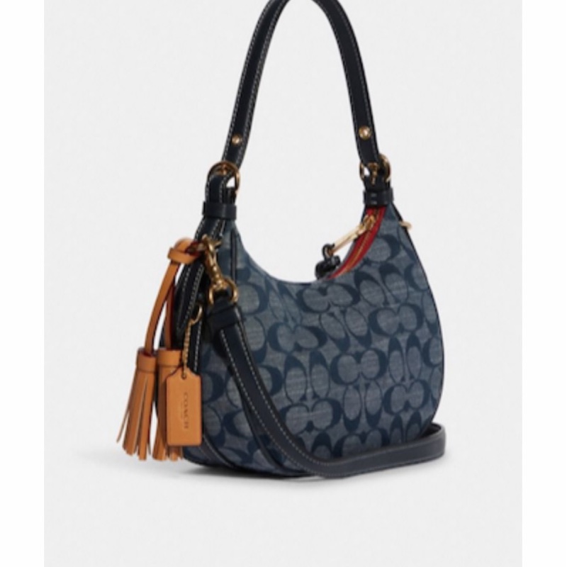 Coach 女士 徽標單肩包均碼碼長度：21cm，寬度：8cm，高度：18cm-1