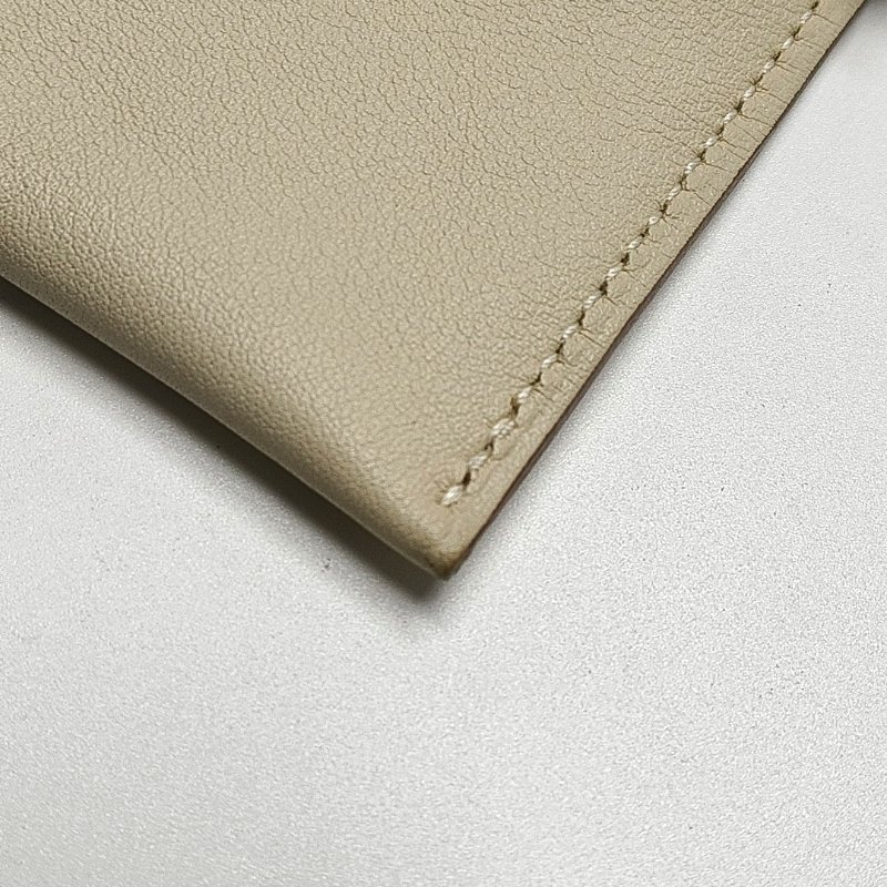 HERMES Pilplat奶油白Swif牛皮手拿包R刻-8