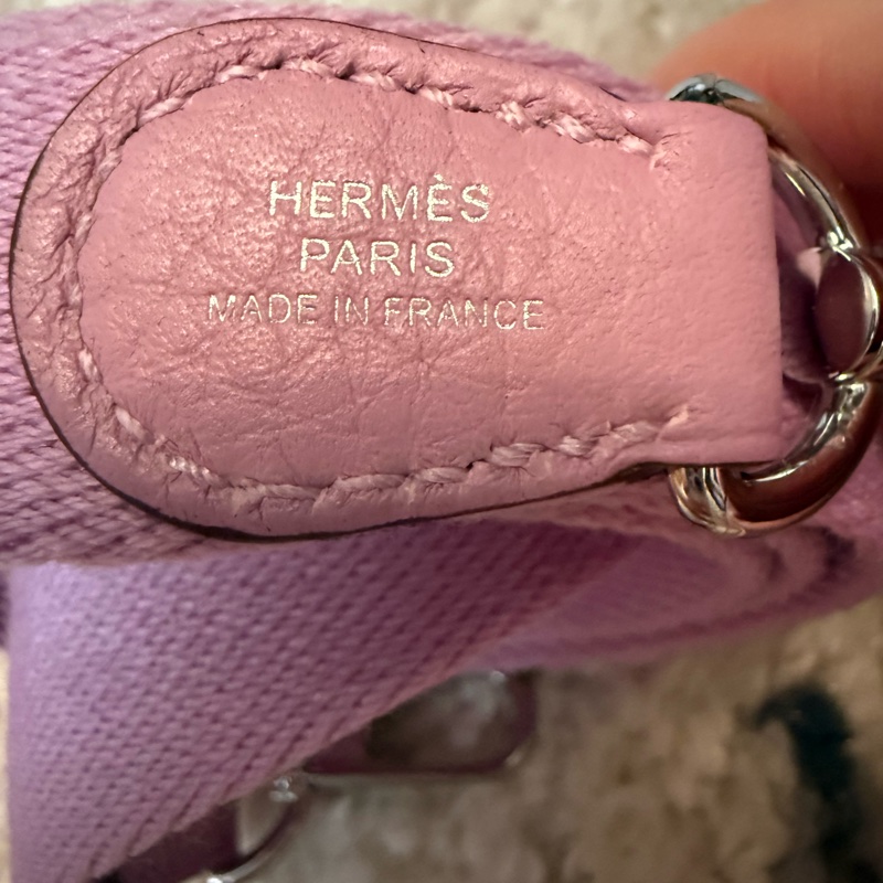 愛馬仕 mini Evelyne 錦葵紫X9-11