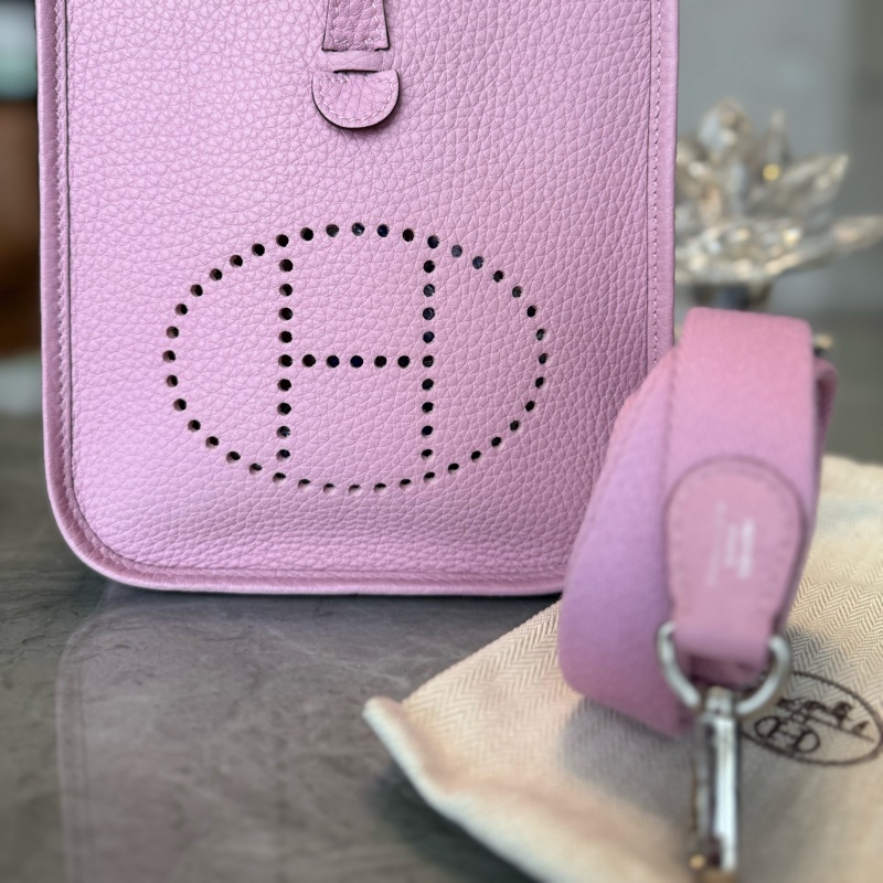 愛馬仕 mini Evelyne 錦葵紫X9-13