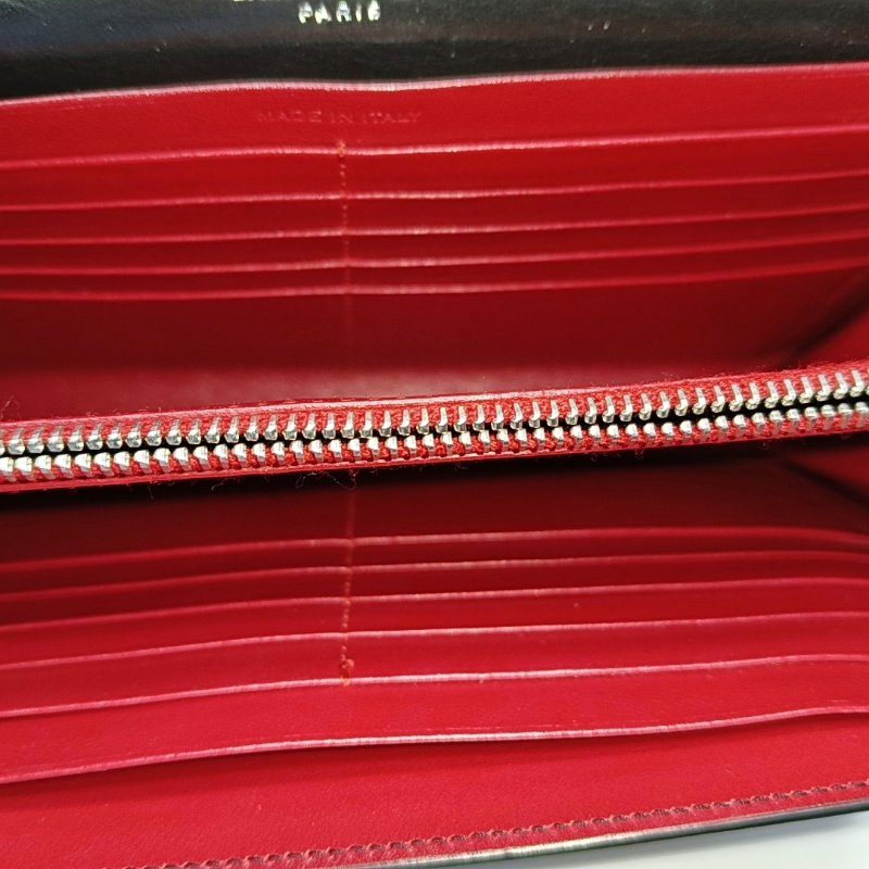 YSL KATE黑色牛皮絎縫斜挎包單肩包銀色五金可拆卸肩帶-6