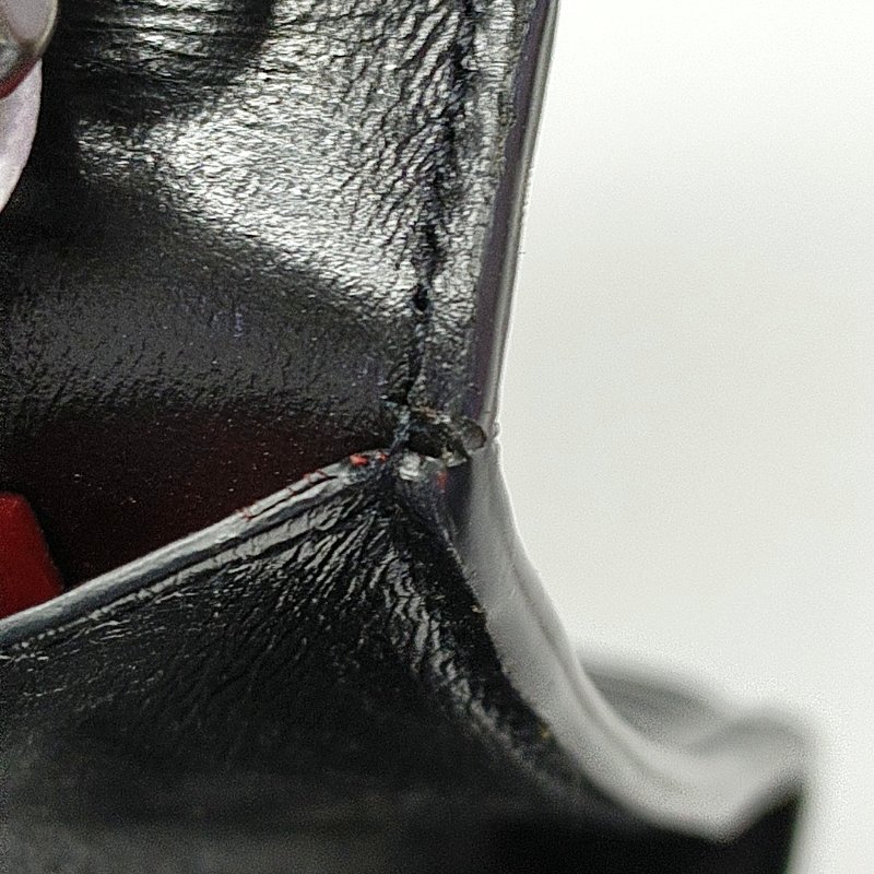 YSL KATE黑色牛皮絎縫斜挎包單肩包銀色五金可拆卸肩帶-9