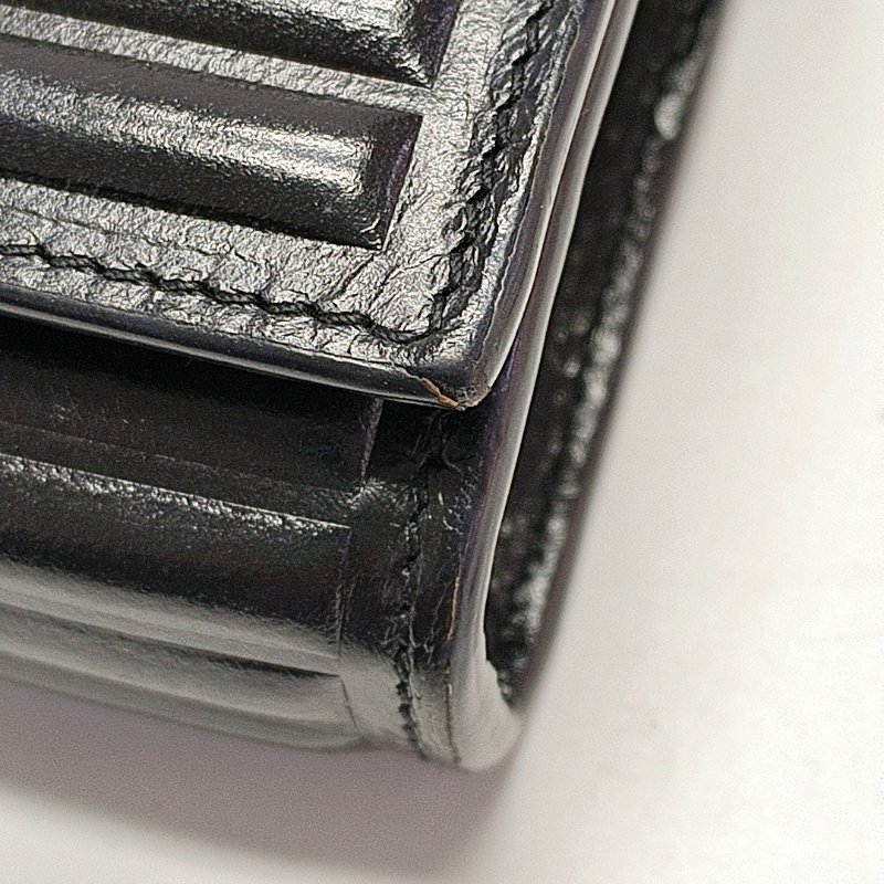 YSL KATE黑色牛皮絎縫斜挎包單肩包銀色五金可拆卸肩帶-13