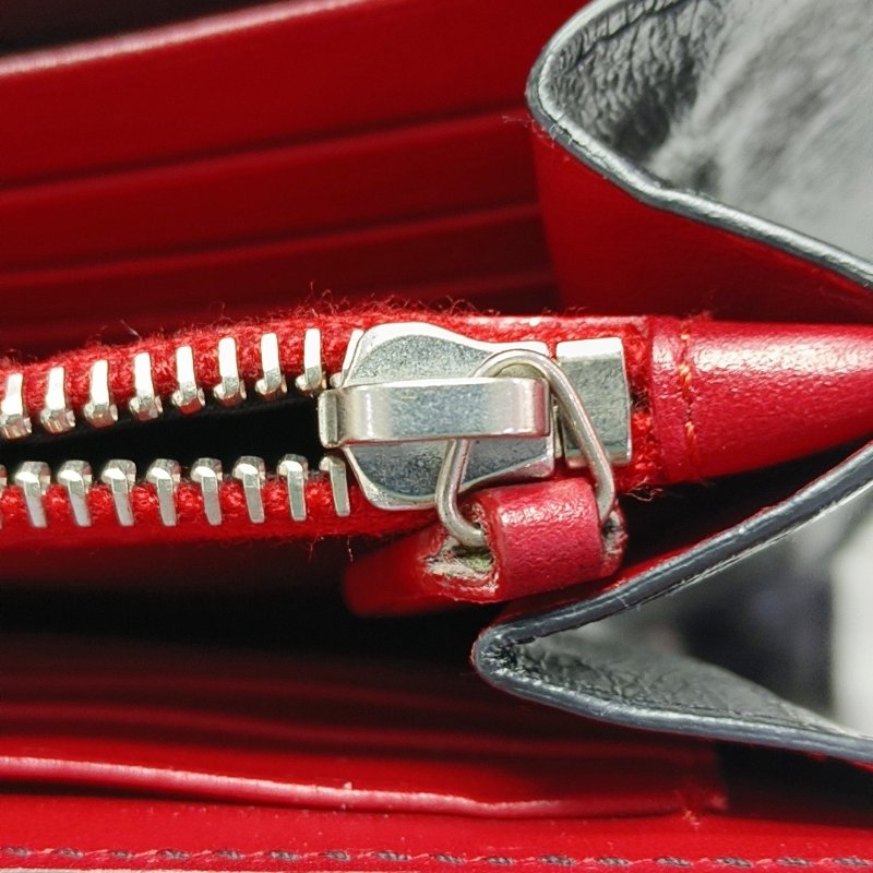 YSL KATE黑色牛皮絎縫斜挎包單肩包銀色五金可拆卸肩帶-16