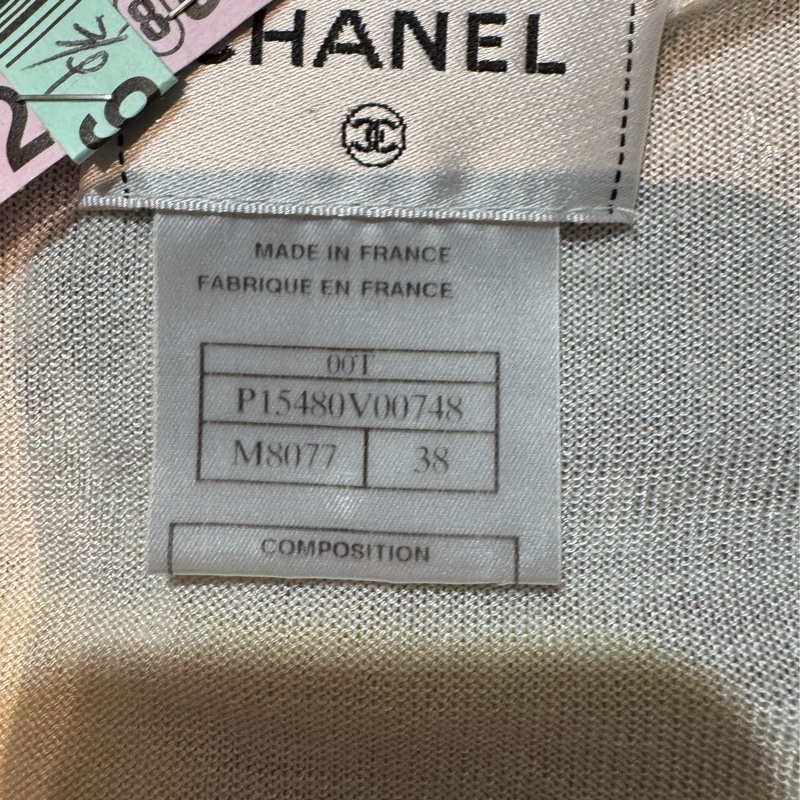 《新歡舊愛》正品CHANEL香奈兒針織長袖薄上衣F38(SM)-6