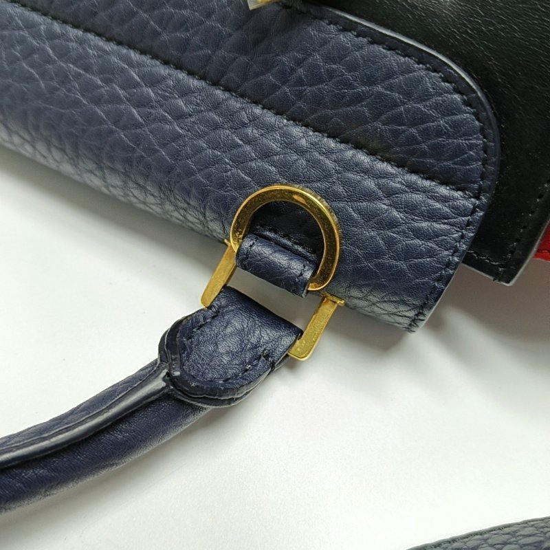 CELINE TRAPEZE小號黑色牛皮鞦韆包單肩包手提包金色五金可拆卸肩帶-10